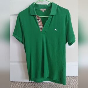Burberry London Green Polo size S